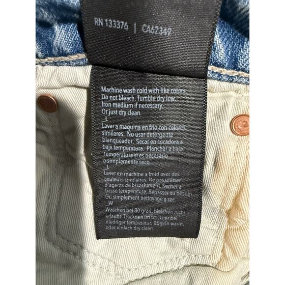 MOTHER Mens Stubbie Chaser Shoo! Wash Size 30 Ankle Jeans Button Fly Light Wash - Picture 9 of 14